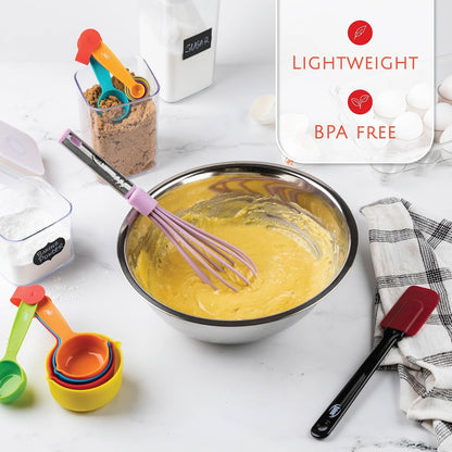 Kitchen Utensils Set 35 PCS Cooking Utensils Set, Nonstick and Heat Resistant Nylon Stainless Steel Silicone Spatula Set - Kitchen Gadgets Home Essentials Kitchen Accessories, Apartment Must Haves