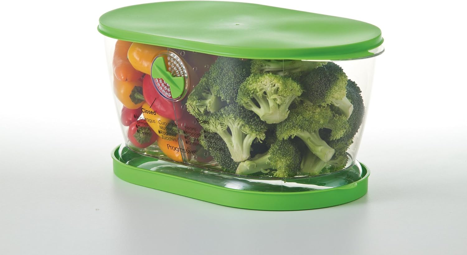Prep Solutions by  Lettuce Keeper Produce Storage Container,4.7 Quarts,Green (Lks-06),(Pack of 3)