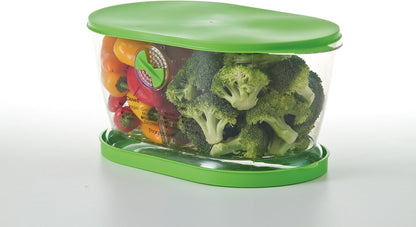 Prep Solutions by  Lettuce Keeper Produce Storage Container,4.7 Quarts,Green (Lks-06),(Pack of 3)
