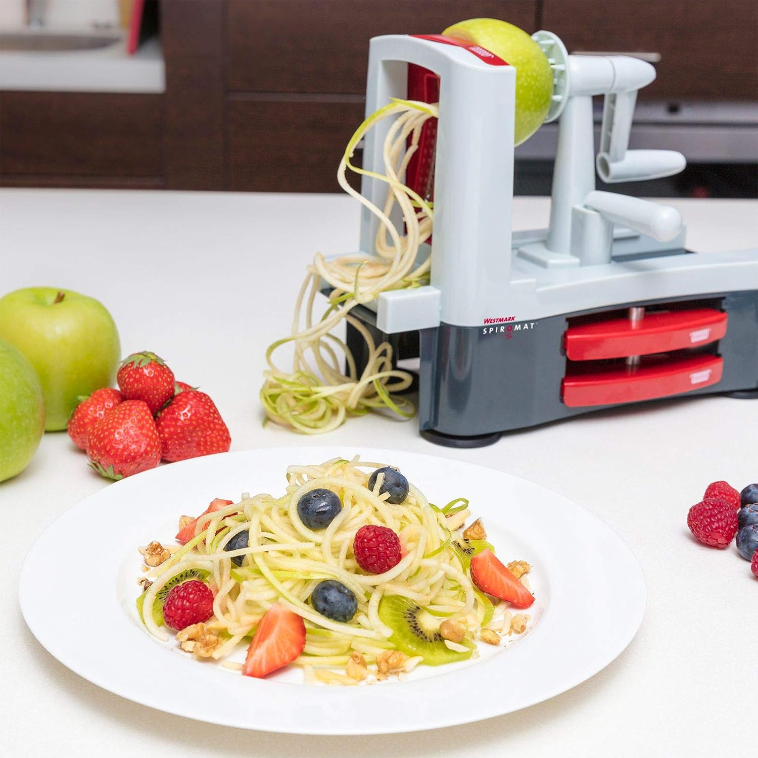 Stainless Steel Tri-Blade Vegetable Spiral Slicer Spiralizer