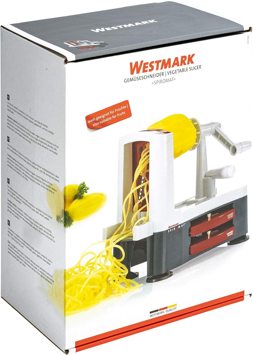 Stainless Steel Tri-Blade Vegetable Spiral Slicer Spiralizer